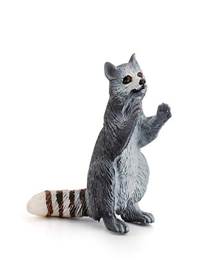 Rich Boxer 3 PCS Realistic Mini Raccoon Figurine Wild Animal Figures for Party Diorama Supplies Cake Toppers Science Collection Desktop Decoration - Image 2